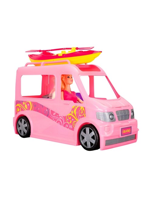 Muñeca Accesorios De Viaje + Carro Juguete Interactivo