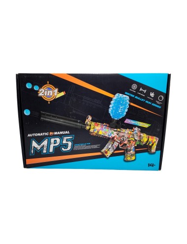 Pistola De Hidrogel - Nerf Mp5 Automatica + Accesorios