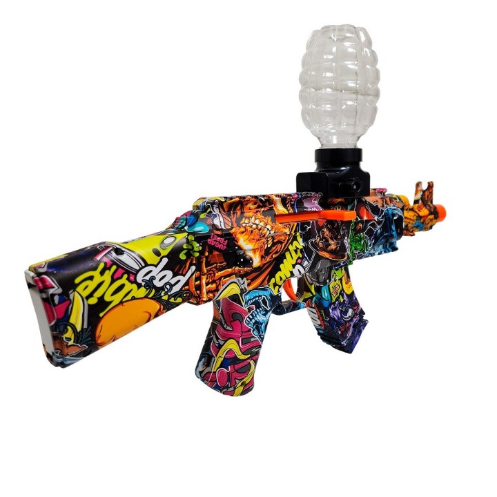 Pistola De Hidrogel Ak-47 2 En 1 Automatica + Accesorios