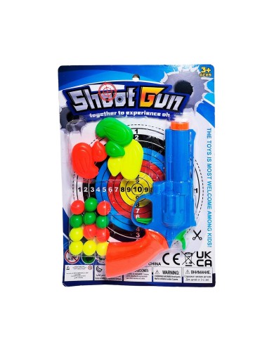 Pistola Lanza Pelotas Nerf Shoot Gun Patitos Agilidad