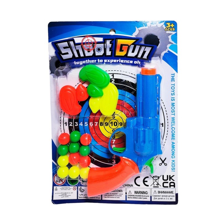Pistola Lanza Pelotas Nerf Shoot Gun Patitos Agilidad