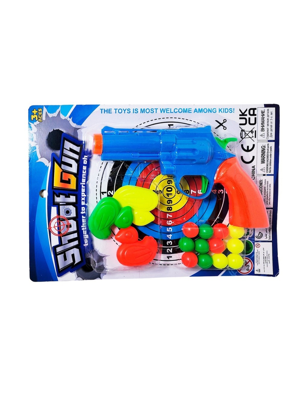 Pistola Lanza Pelotas Nerf Shoot Gun Patitos Agilidad