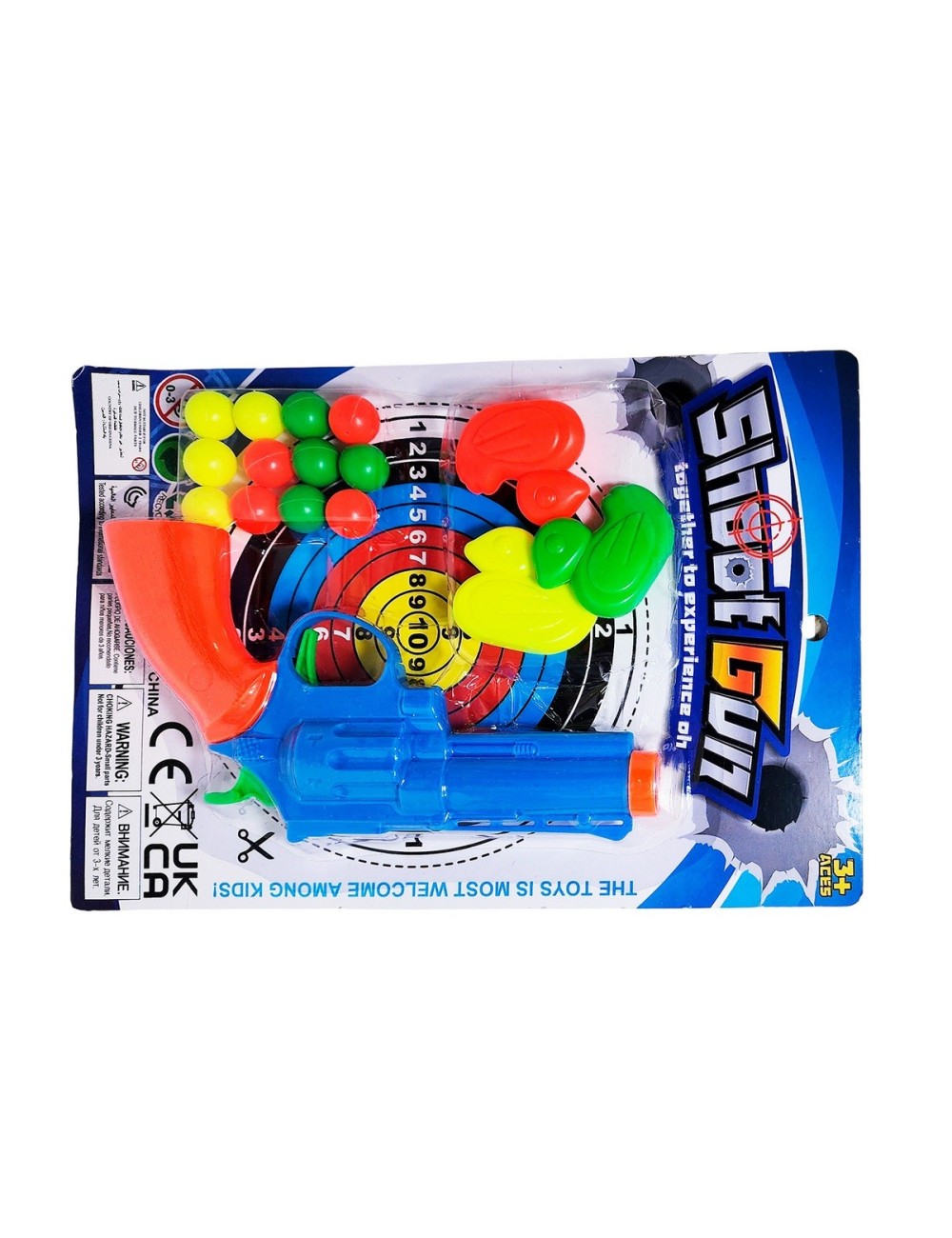 Pistola Lanza Pelotas Nerf Shoot Gun Patitos Agilidad