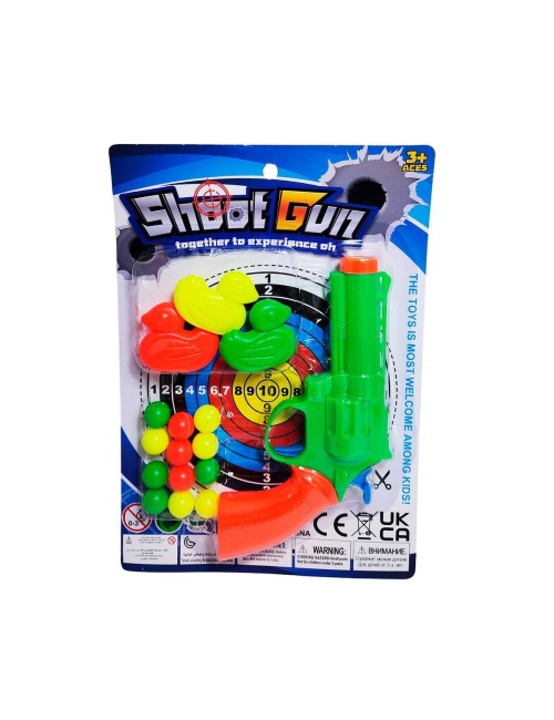 Pistola Lanza Pelotas Nerf Shoot Gun Patitos Agilidad