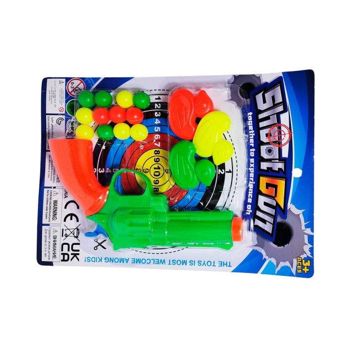 Pistola Lanza Pelotas Nerf Shoot Gun Patitos Agilidad