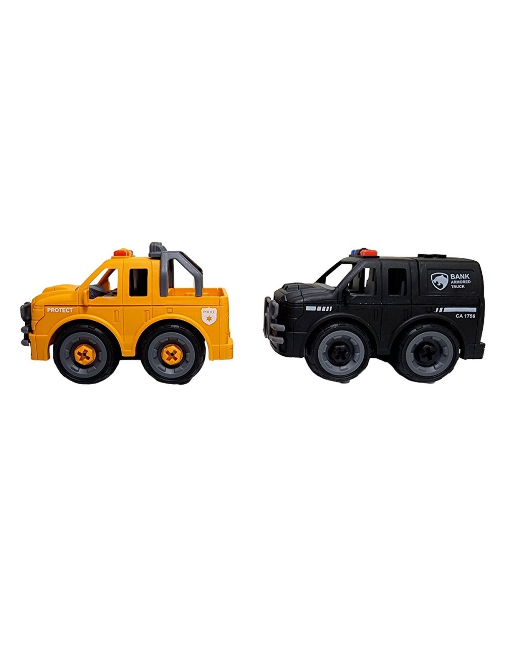 Camion Policia Juguete Armable Interactivo Didactico X 2 Un