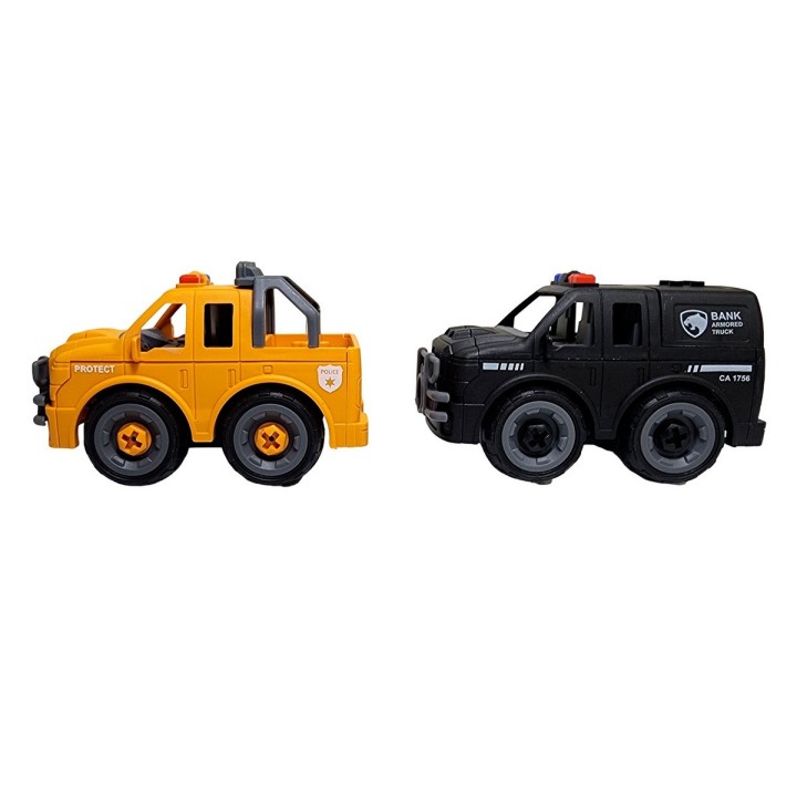 Camion Policia Juguete Armable Interactivo Didactico X 2 Un
