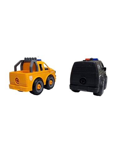 Camion Policia Juguete Armable Interactivo Didactico X 2 Un