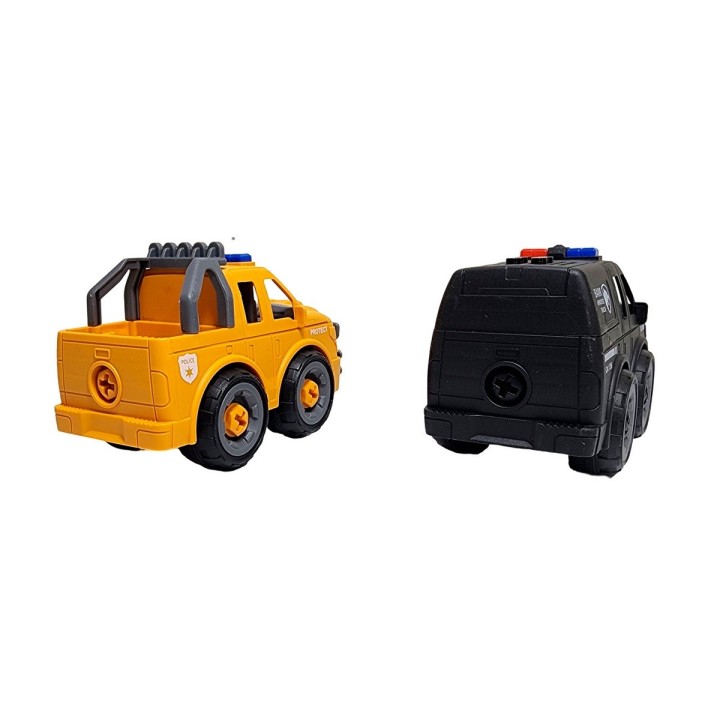 Camion Policia Juguete Armable Interactivo Didactico X 2 Un