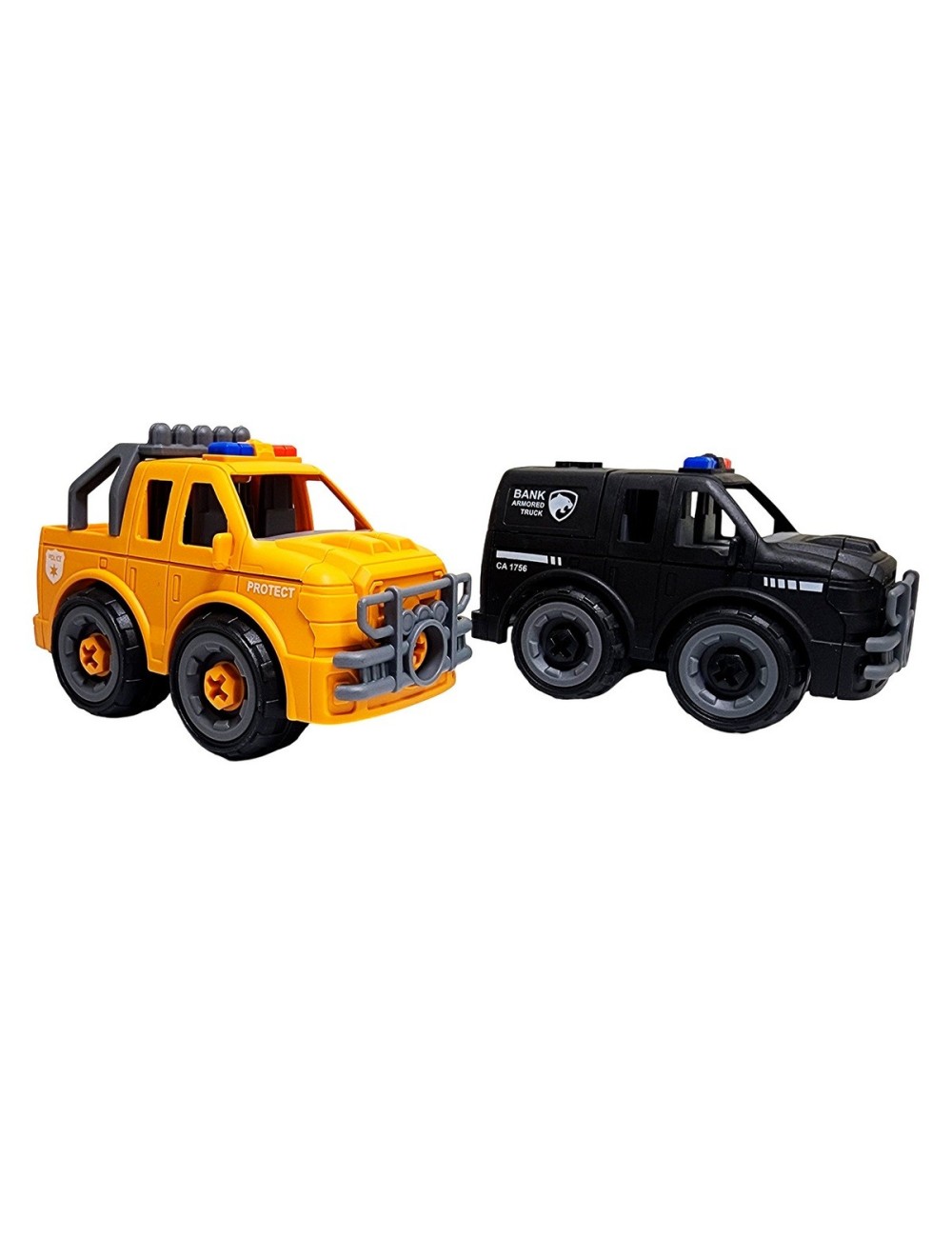 Camion Policia Juguete Armable Interactivo Didactico X 2 Un