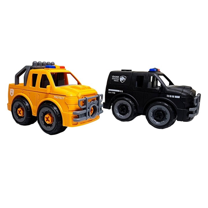 Camion Policia Juguete Armable Interactivo Didactico X 2 Un
