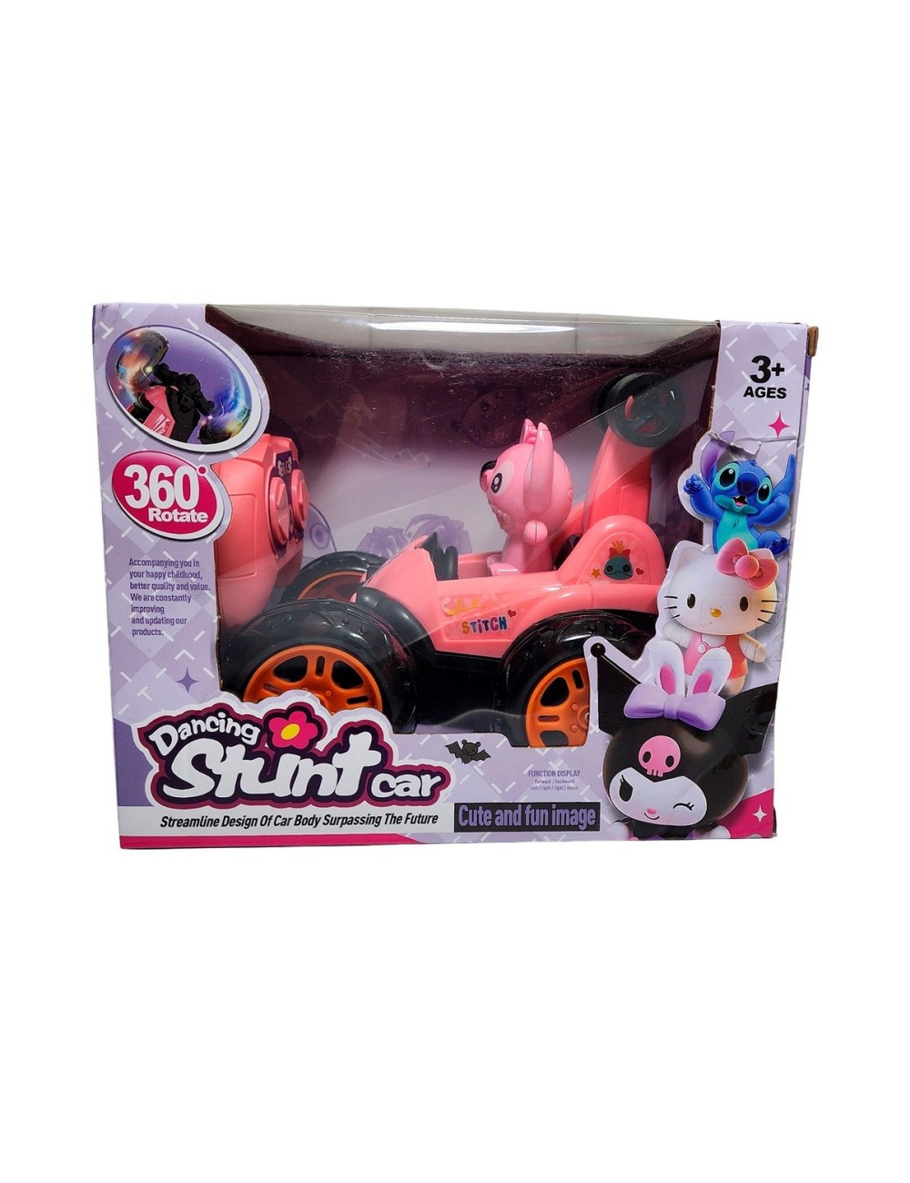 Carro Angel Stitch Recargable Con Control Remoto Juguete