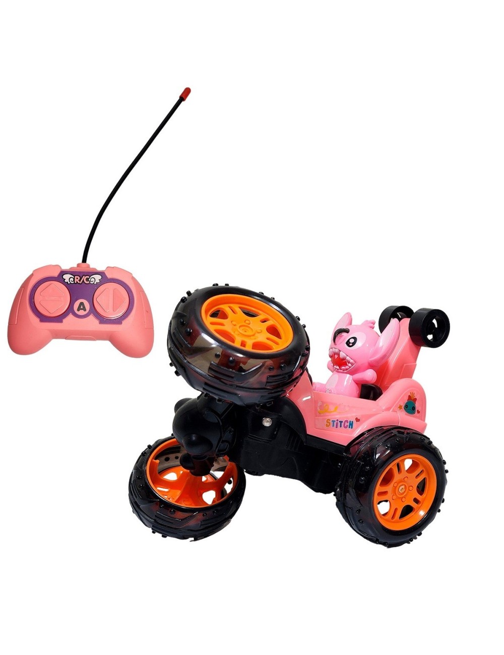 Carro Angel Stitch Recargable Con Control Remoto Juguete