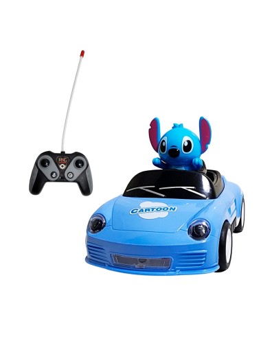 Carro Deportivo Stitch Recargable Con Control Remoto Juguete