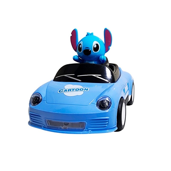 Carro Deportivo Stitch Recargable Con Control Remoto Juguete
