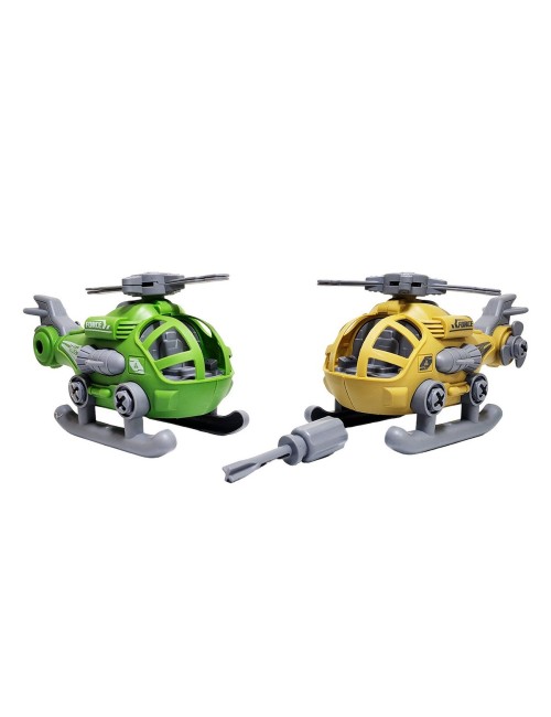 Helicoptero Juguete Armable Interactivo Didactico X 2 Un