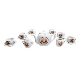 Juego De Te Mini Porcelana Juguete Tetera Platos Ositos