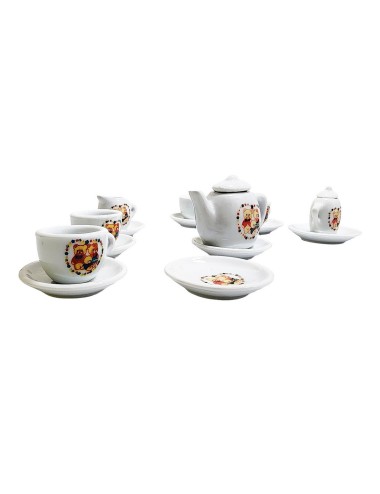 Juego De Te Porcelana Juguete Tetera Platos Pocillos Ositos