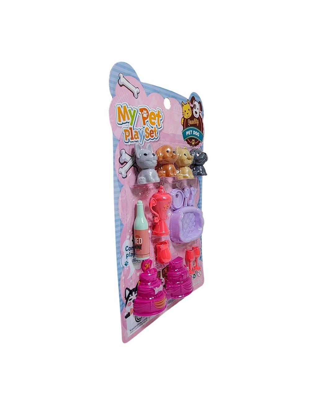 Set De Mascotas Perritos Juguete Didactico + Accesorios