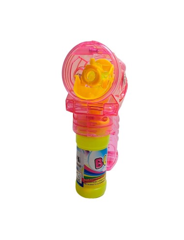 Pistola Burbujera Con Luces + Liquido Burbujero