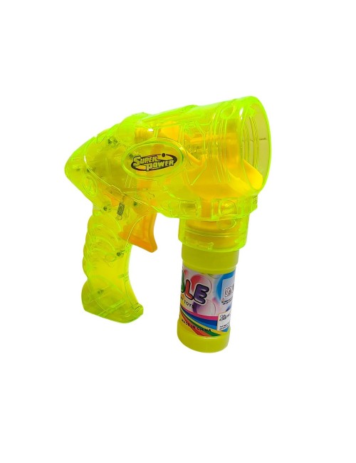 Pistola Burbujera Con Luces + Liquido Burbujero