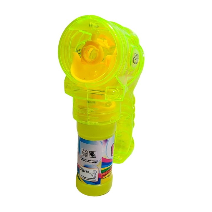 Pistola Burbujera Con Luces + Liquido Burbujero