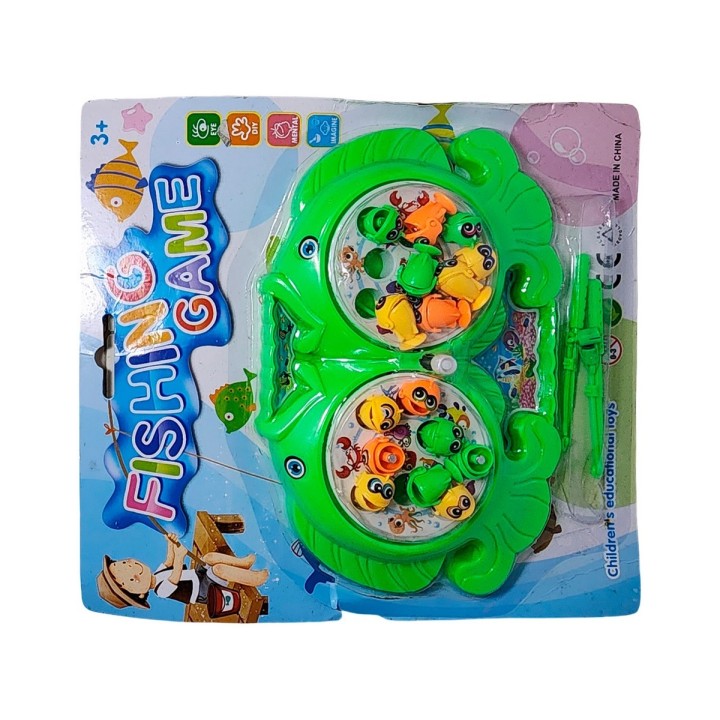 Juego De Pesca Iman Juguete Giratorio Infantil Peces Fishing