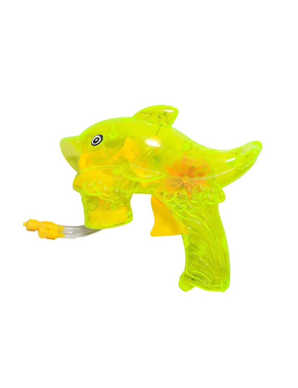 Pistola Burbujera Tiburon Con Luces + Liquido Burbujero