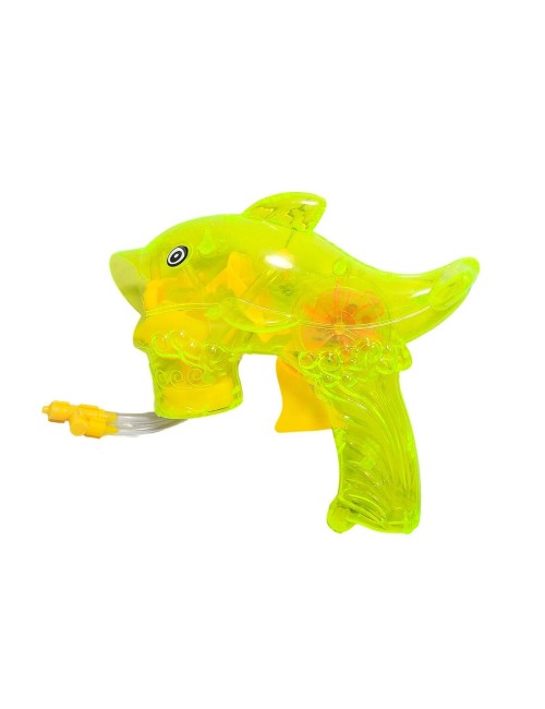 Pistola Burbujera Tiburon Con Luces + Liquido Burbujero