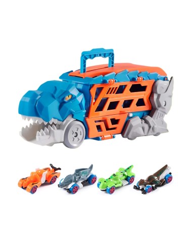Pista Dinosaurio Dino truck catapulta