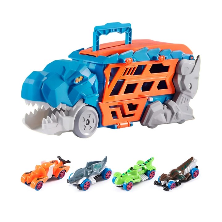 Pista Dinosaurio Dino truck catapulta
