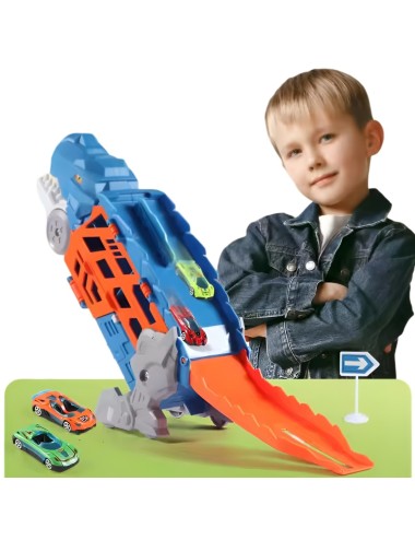 Pista Dinosaurio Dino truck catapulta