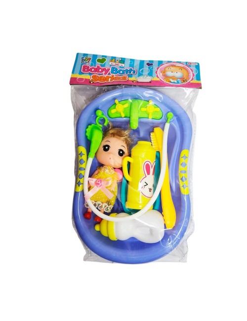 Muñeca Bebe Con Bañera Y Accesorios Juguete Interactivo