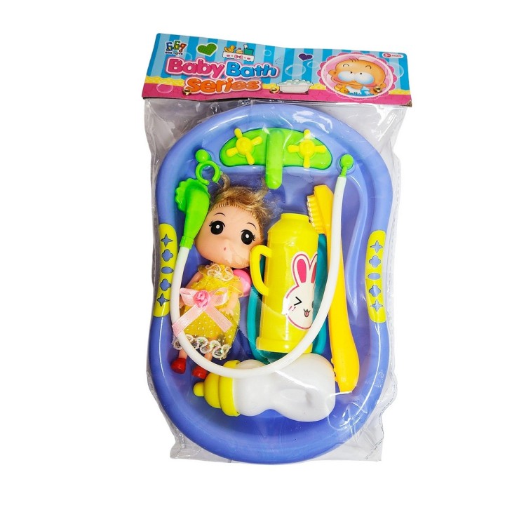 Muñeca Bebe Con Bañera Y Accesorios Juguete Interactivo