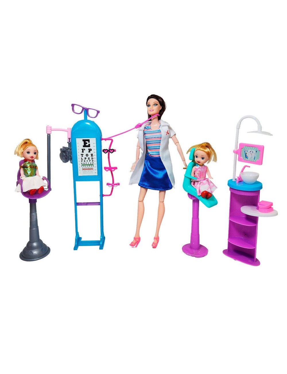 Muñeca Doctora Odontologa Juguete Didactico + Accesorios