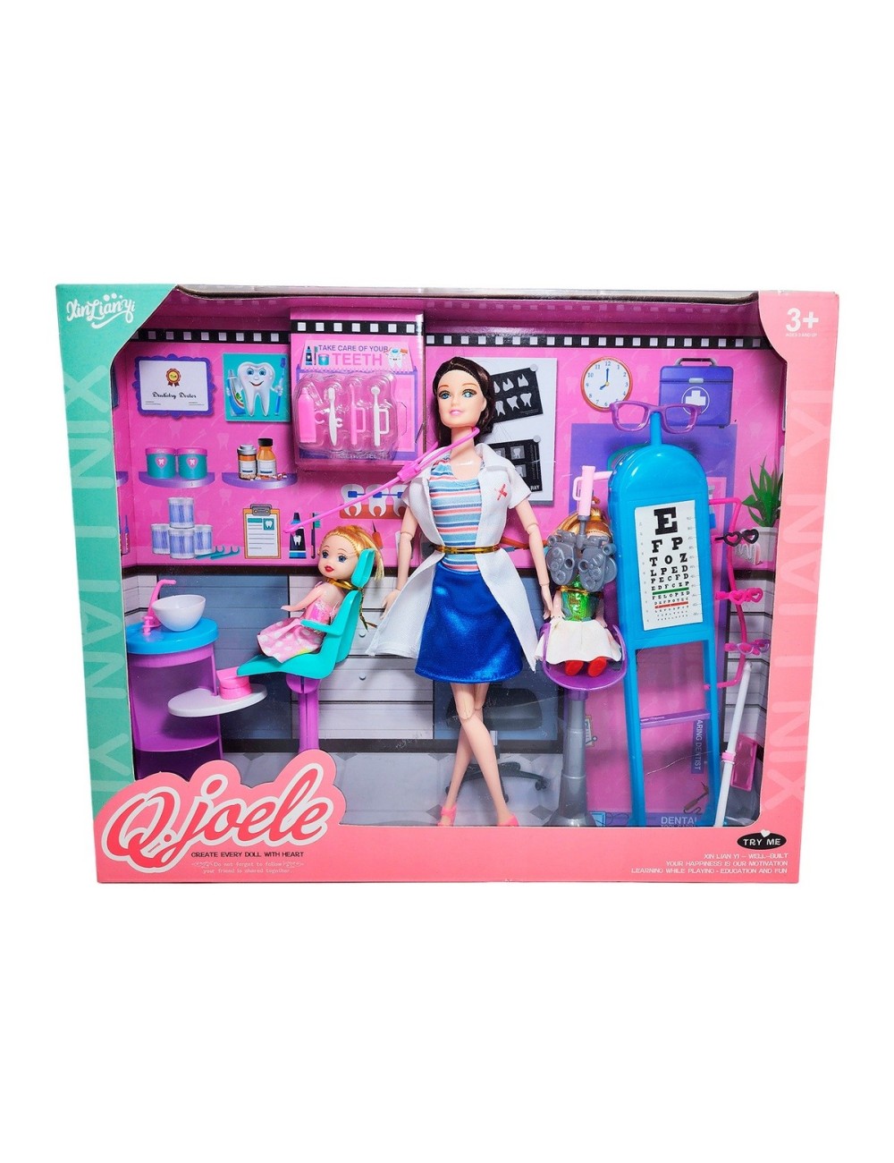 Muñeca Doctora Odontologa Juguete Didactico + Accesorios