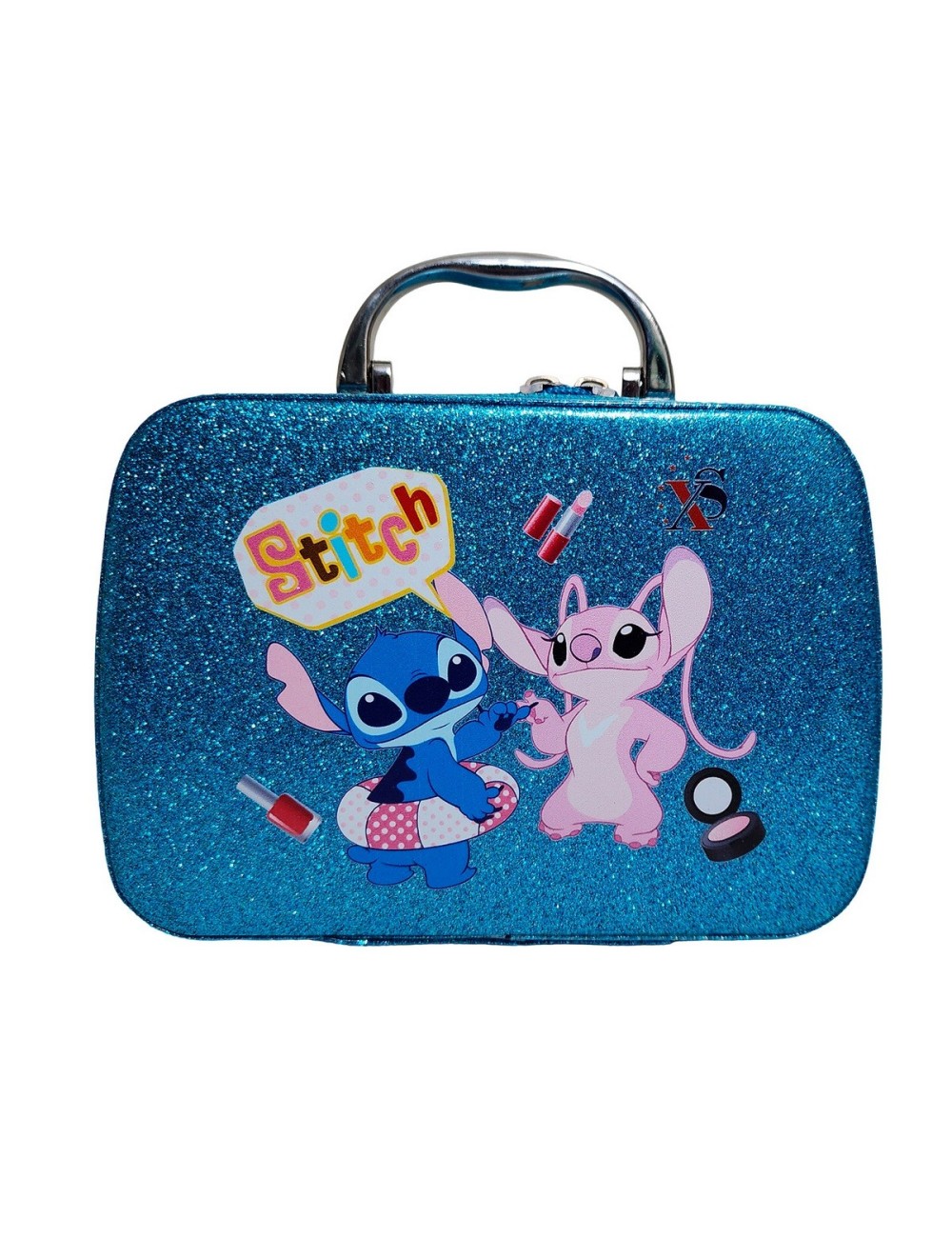 Maleta Kit Maquillaje Stitch Angel Niñas Juguete Esmaltes