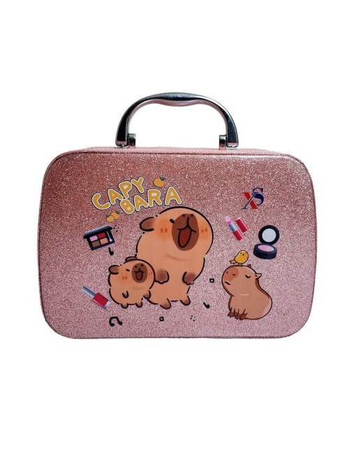 Maleta Kit Maquillaje Capibara Niñas Juguete Esmaltes
