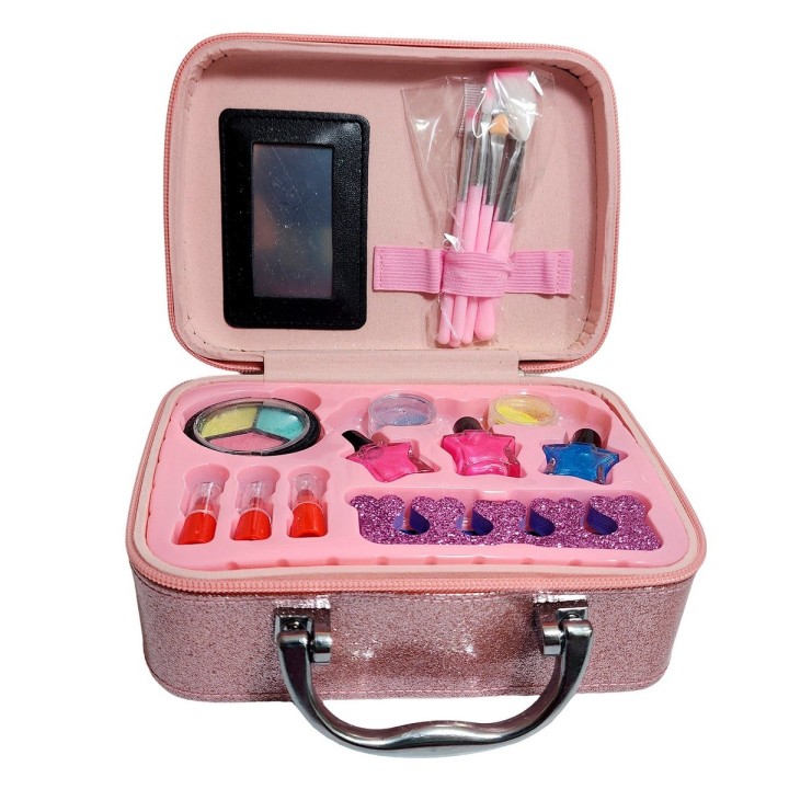 Maleta Kit Maquillaje Capibara Niñas Juguete Esmaltes