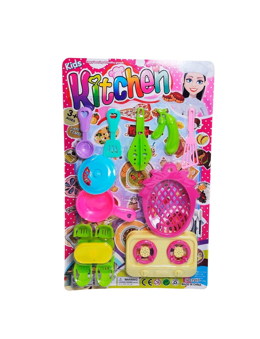 Juguete Cocina Utencilios Didactico Kitchen Juego De Rol