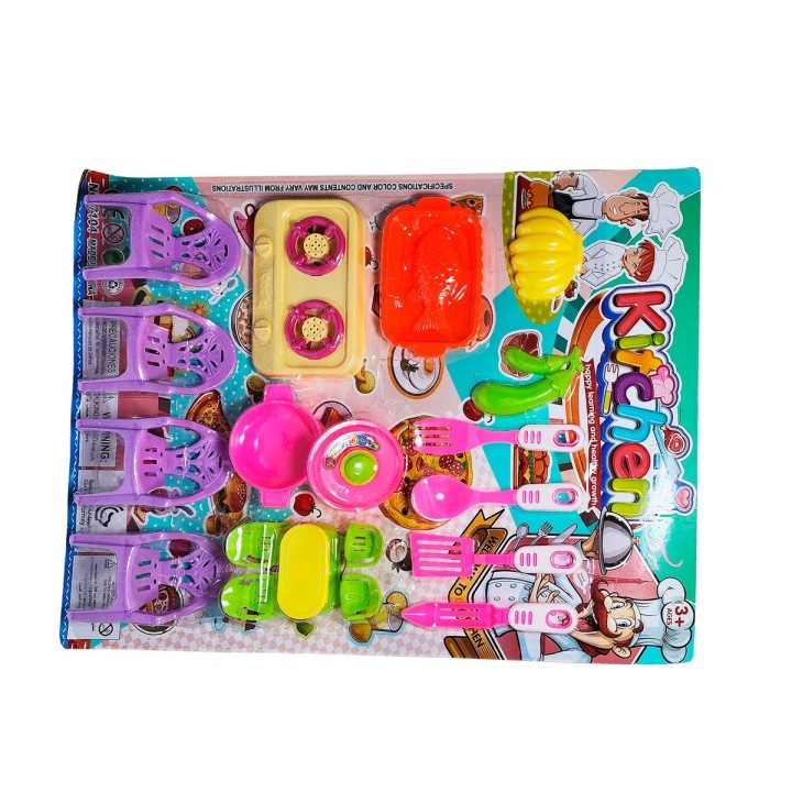 Juguete Cocina Utencilios Comida Didactica Kitchen Juego