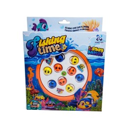 Juego De Pesca Juguete Giratorio Niños Fishing + Bateria
