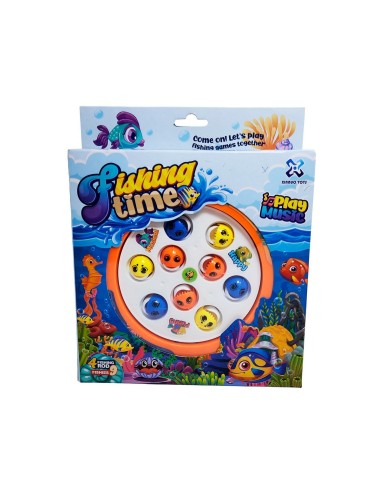 Juego De Pesca Juguete Giratorio Niños Fishing + Bateria