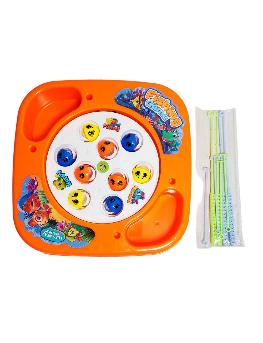 Juego De Pesca Juguete Giratorio Niños Fishing + Bateria
