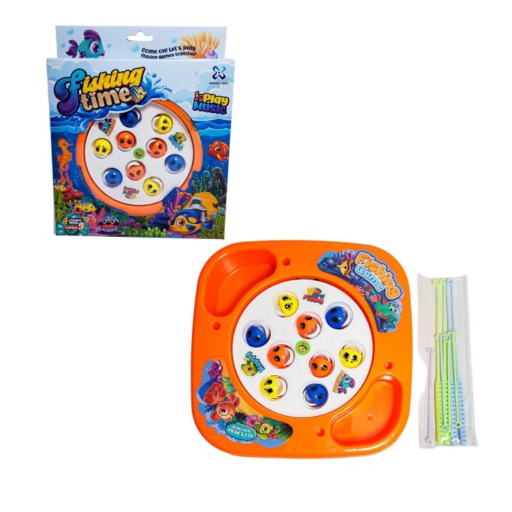 Juego De Pesca Juguete Giratorio Niños Fishing + Bateria
