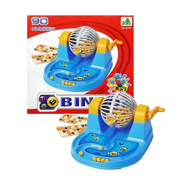 Bingo Lotto Juego De Mesa + Balotera Y Accesorios