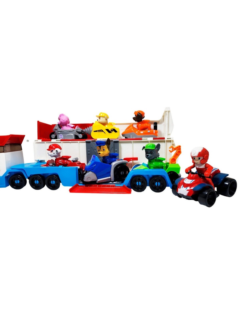 Camion Bus Tractomula Patrulla Canina Set X 7 Vehiculos