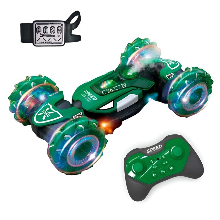 Carro 360 Grados Hulk Recargable Con Control Remoto