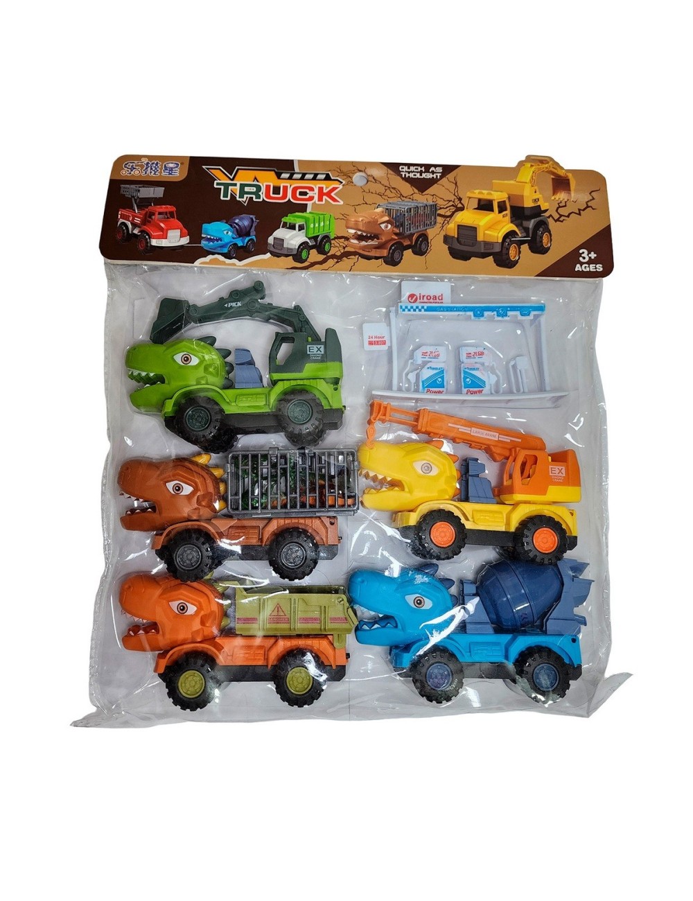 Carro Camiones Construccion Transporte Dinosaurio Jurassic