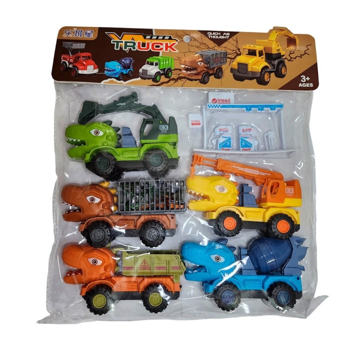 Carro Camiones Construccion Transporte Dinosaurio Jurassic